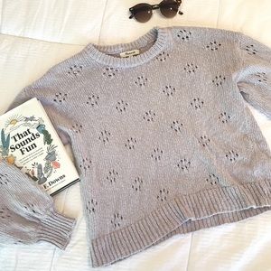 Madewell Floral Pointelle Sweater
